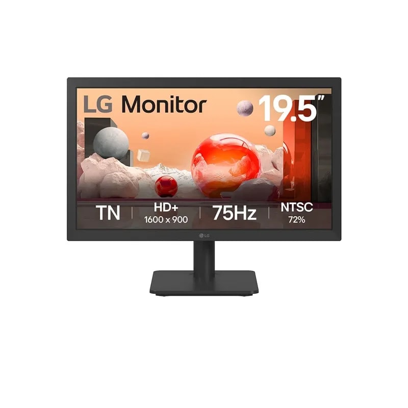 Monitor LG 19.5” Hd+ 1600X900 75HZ VGA HDMI (incl. Cable) Vesa Black 20U401A-B 100~240V