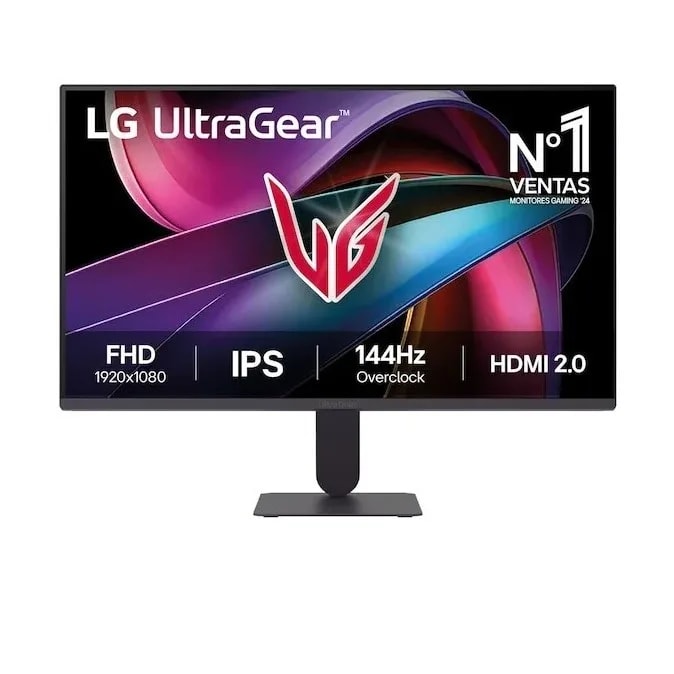 Monitor LG Gamer 23.8" IPS FHD 144HZ 1MS Ultragear HDR10 Compatible AMD FreeSync, Nvidia G-sync