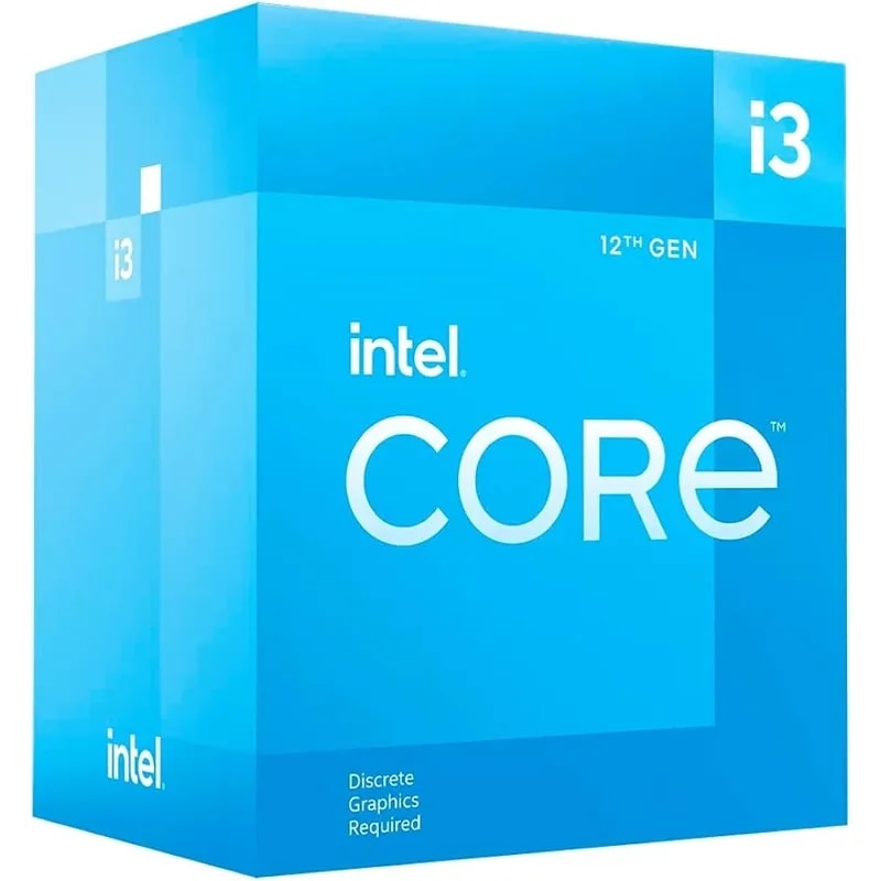 Procesador Intel I3-12100F (sin video) 3.30GHZ 4 Nucleos 12MB Cache LGA1700 DDR4 3200/DDR5 4800 UHD