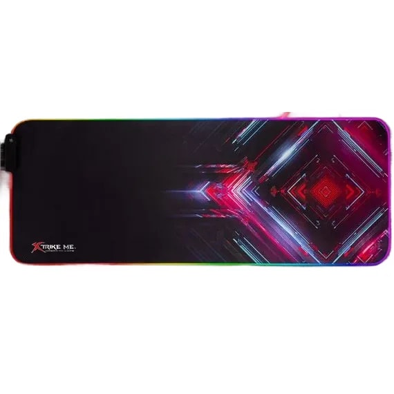 Mouse Pad Xtrike Me MP-606 RGB 13 Efectos Superficie Microfibra Antideslizante Cable USB 1.5M Xl