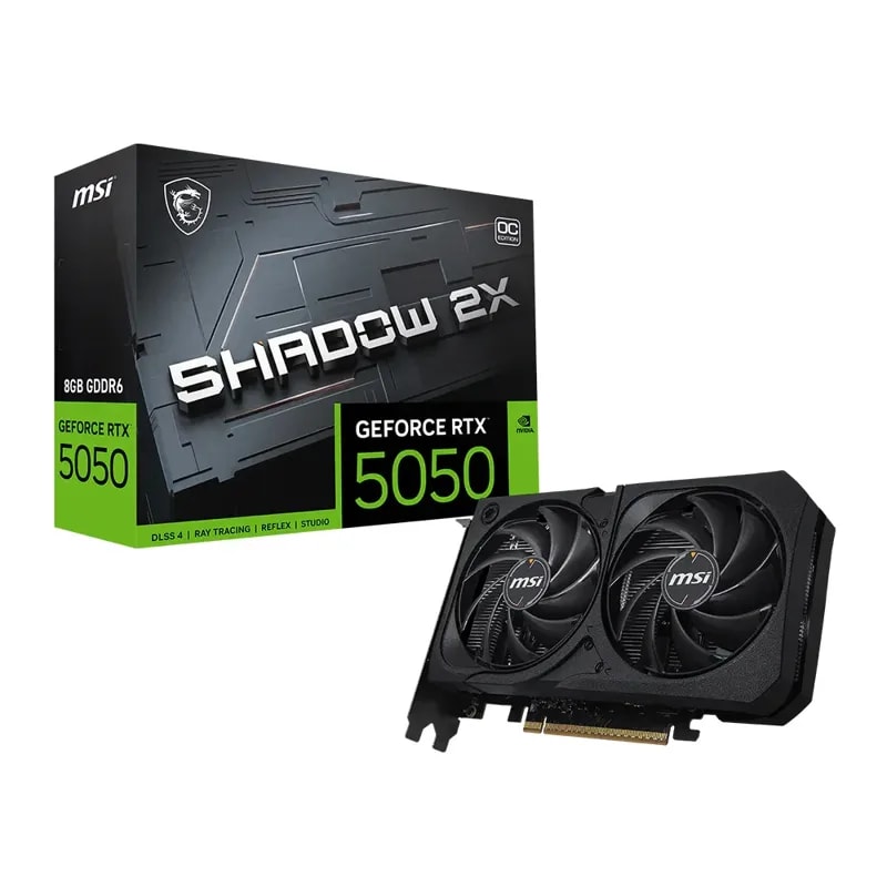 Tarjeta De Video MSI Geforce Rtx 5050 8GB GDDR6 Shadow 2X Oc DISPLAYPORT*3 HDMI*1 PCIe Gen 5