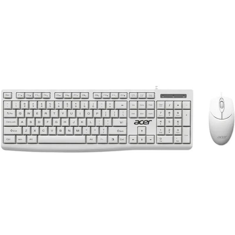 Kit 2 En 1 Acer EAK040 Wt SP Tecl + Mouse Multimedia, 3 Bot. Dpi 1200 USB 2.0 1.5M