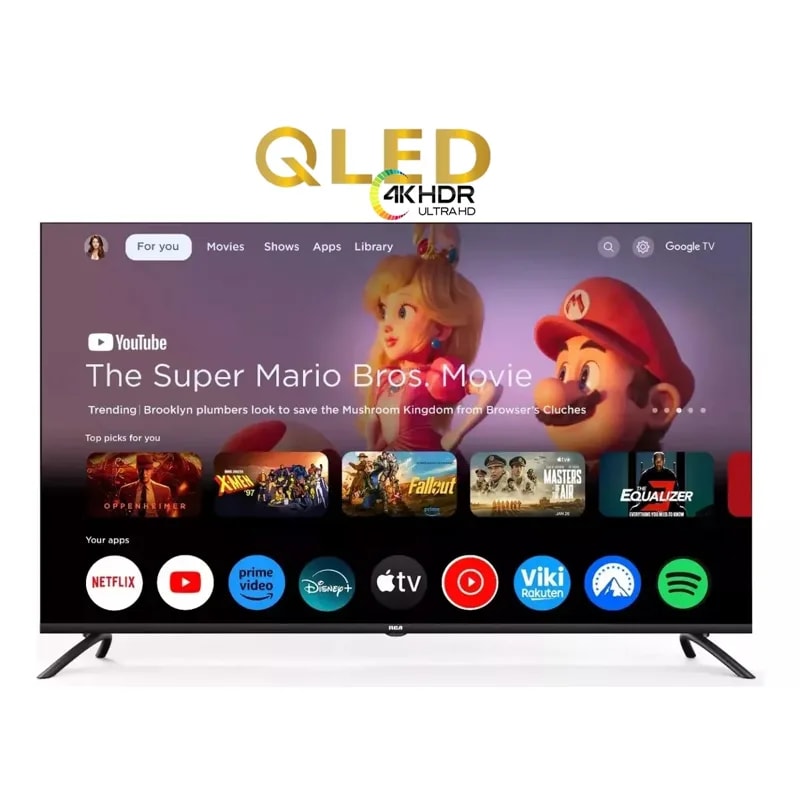 Smart TV RCA 55" QLED 4K UHD Google TV Hdr Dolby Audio/vision Mando De Voz LED55SRQ684Q