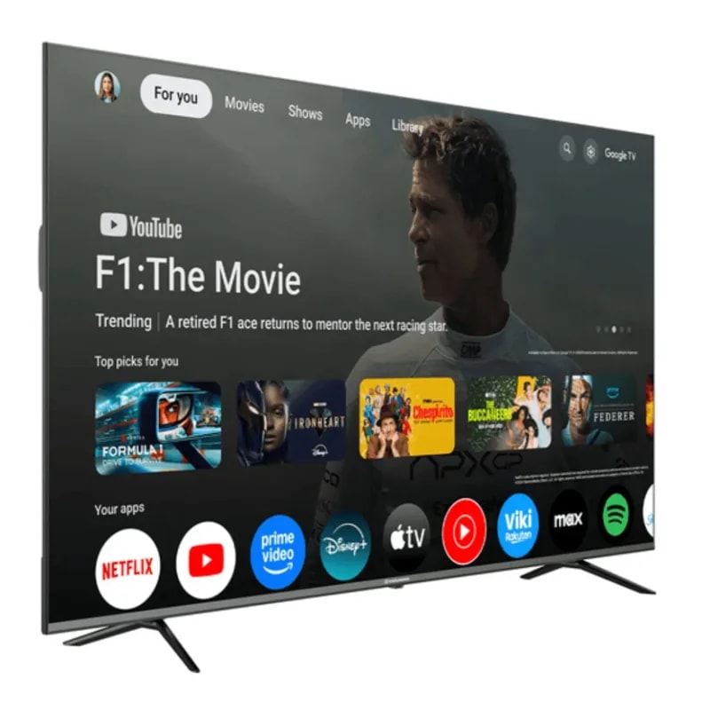 Smart TV RCA 86” QLED 4K UHD Hdr Google TV Dolby Audio/vision Control Por Voz 86QLEDRC