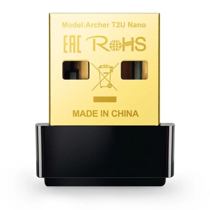 Adaptador WIFI TP-Link Archer T2U Nano AC600 Dual Band 2.4GHZ: 200MBPS Y 5GHZ: 433MBPS