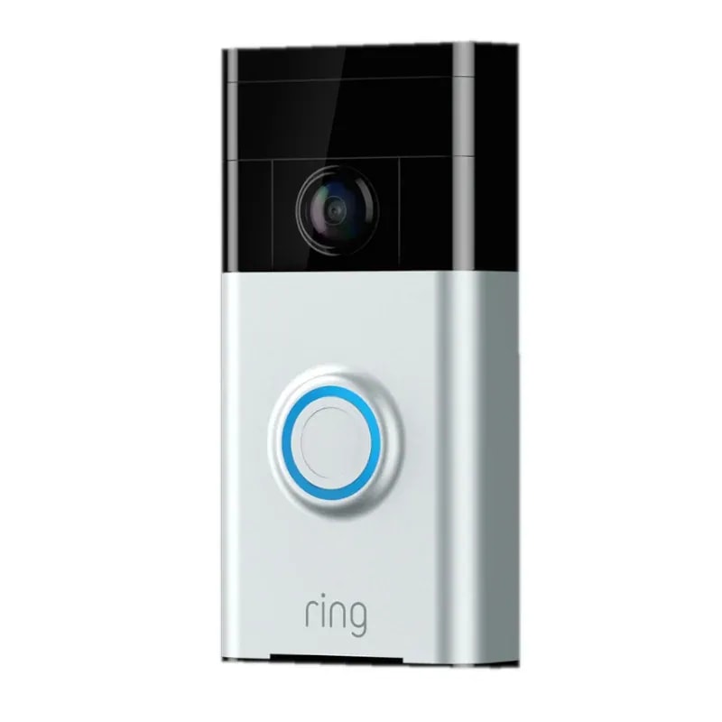 Timbre Ring Doorbell Smart WIFI Cámara Hd, Alertas Y Det. Movimiento, Audio / Alexa Niquel