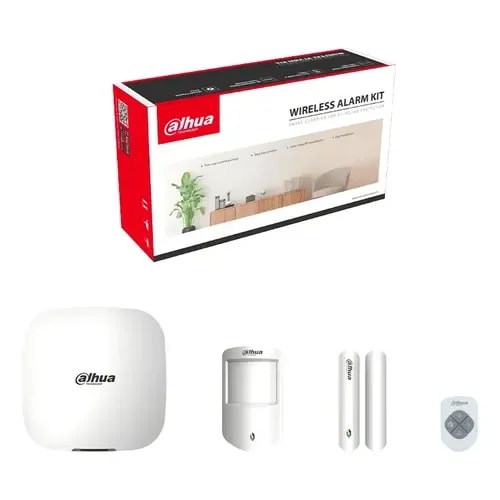 KIT De Alarma Inalambrico Dahua, Monitoreo Por APP Panel WIFI Y Ethernet, 1*SENSOR Mov. 1*CONTACTO