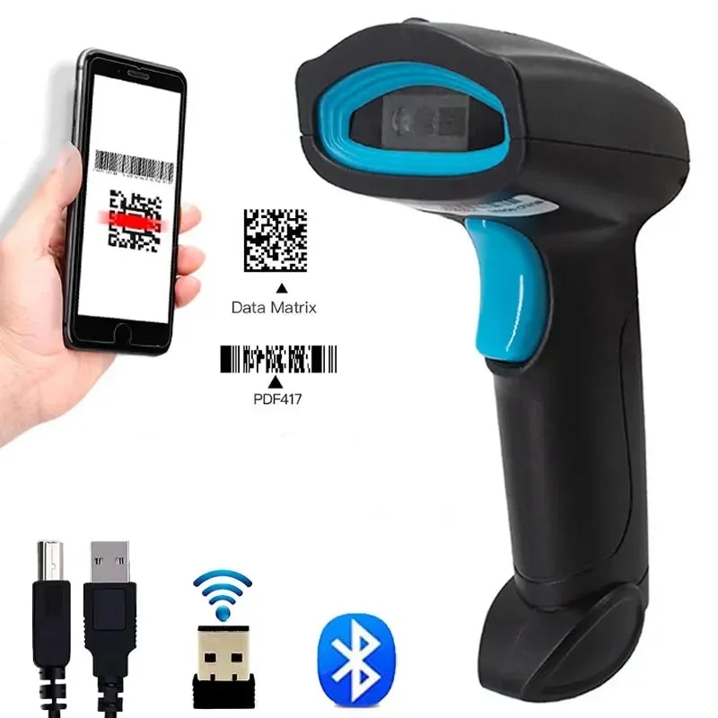 Lector Codigos De Barras S50WB Wireless BT 10M Bat. 200MAH Support Qr Code Plug And Play, 72H