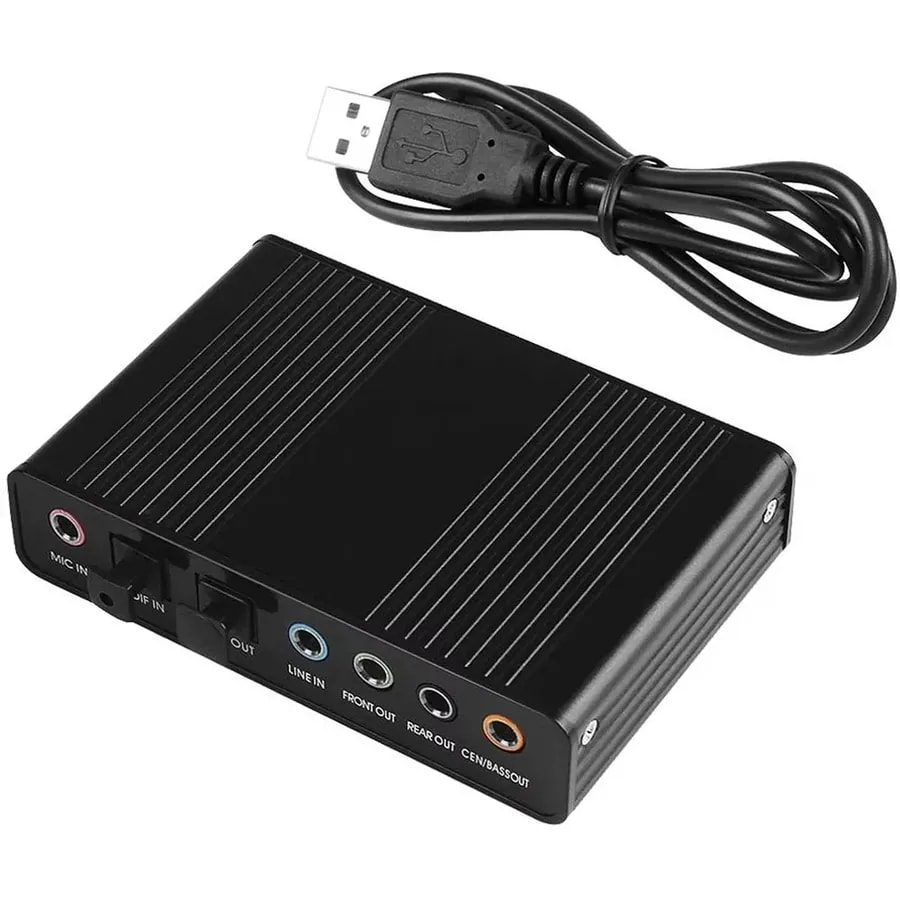 Adaptador De Sonido Externo SC-752 USB 2.0 Blanco