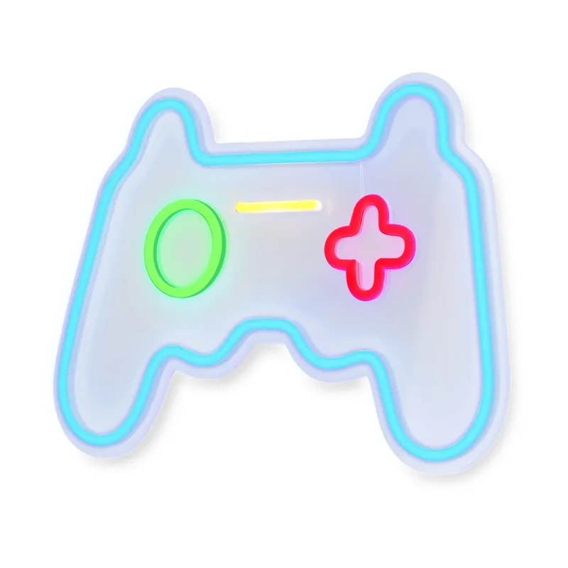 Letrero LED Neon Marvo NN-010, Forma Control Juegos, Brillo Ajustable USB 5V Dim. 41*28*3CM