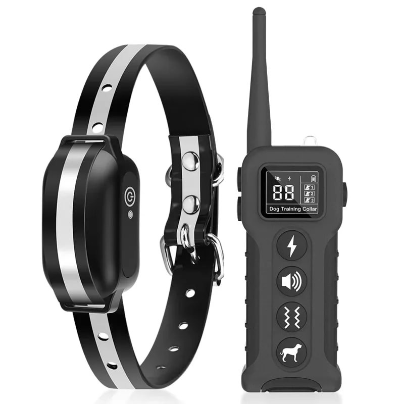 Collar De Entrenamiento Para Perros PD 518-1 Black Modo: Sonido, Vibracion Regulable, Carga USB