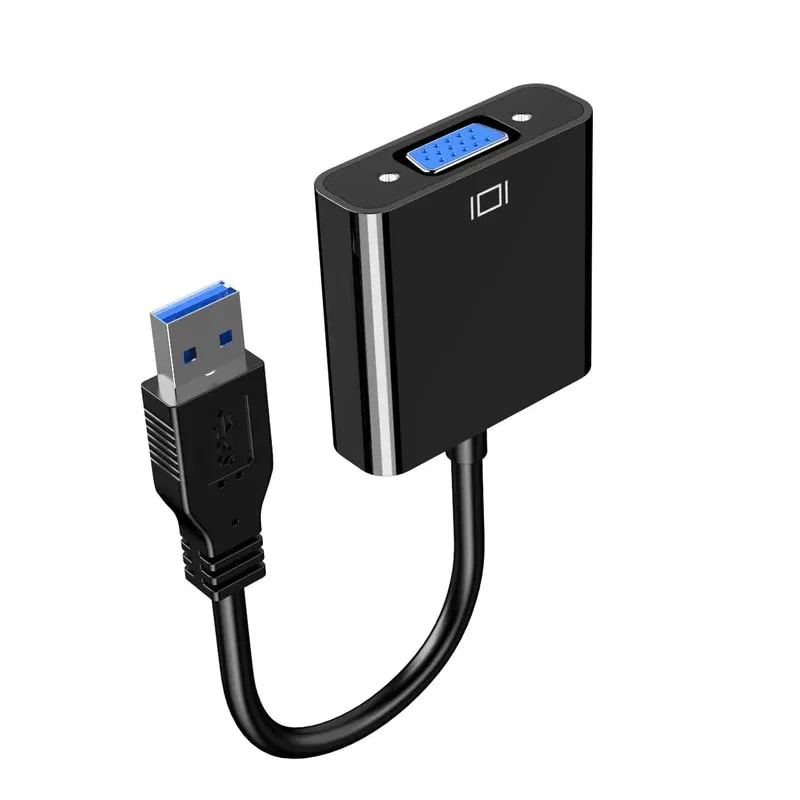 Adaptador USB 3.0 A VGA Negro