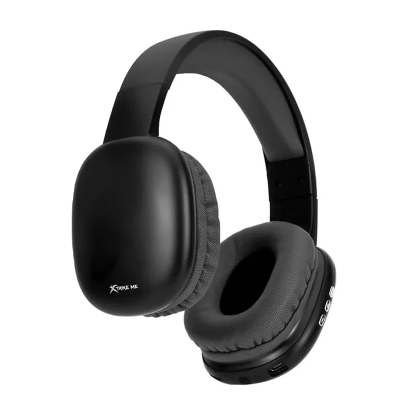 Audífonos Bluetooth Diadema Xtrike Me HD-217 BK Microfono Bat. 200MAH Usb-c