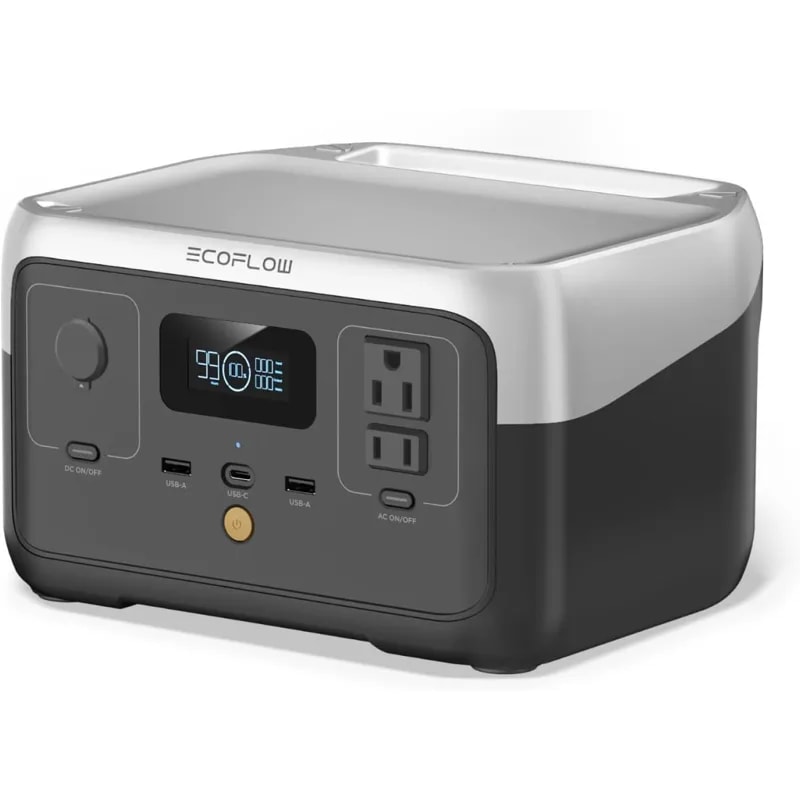Estacion De Energia Ef Ecoflow River 2 Bat. LIFEPO4 256WH Salidas 600W (ac 110V*2, USB-C*1,