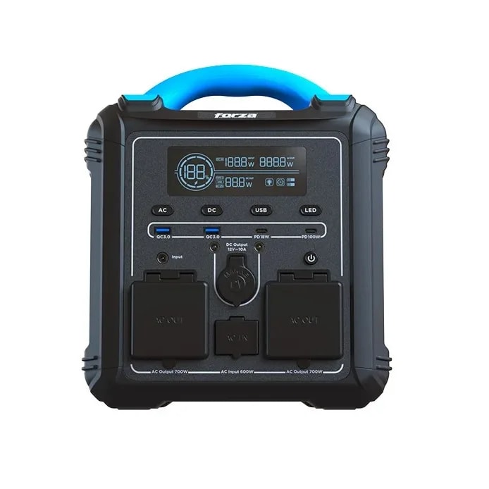 Estacion De Energia Forza Titan FPP-T700 Bat. 551.25WH Lmfp Salida 700W AC 110V*2, Usb-a QC/3.0*2,