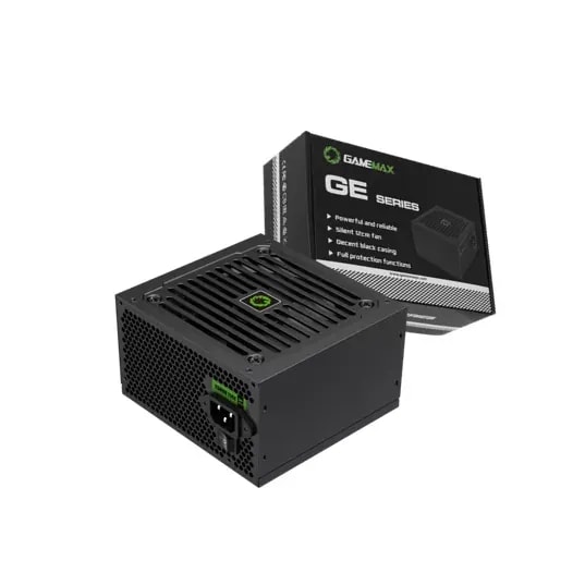 Fuente De Poder GAMEMAX 600W GE-600 BK 80+ Basic Fan 12CM 100-240V