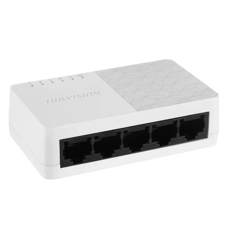 Switch Hikvision 5 Puertos Gigabit Plug & Play DS-3E0505D-O