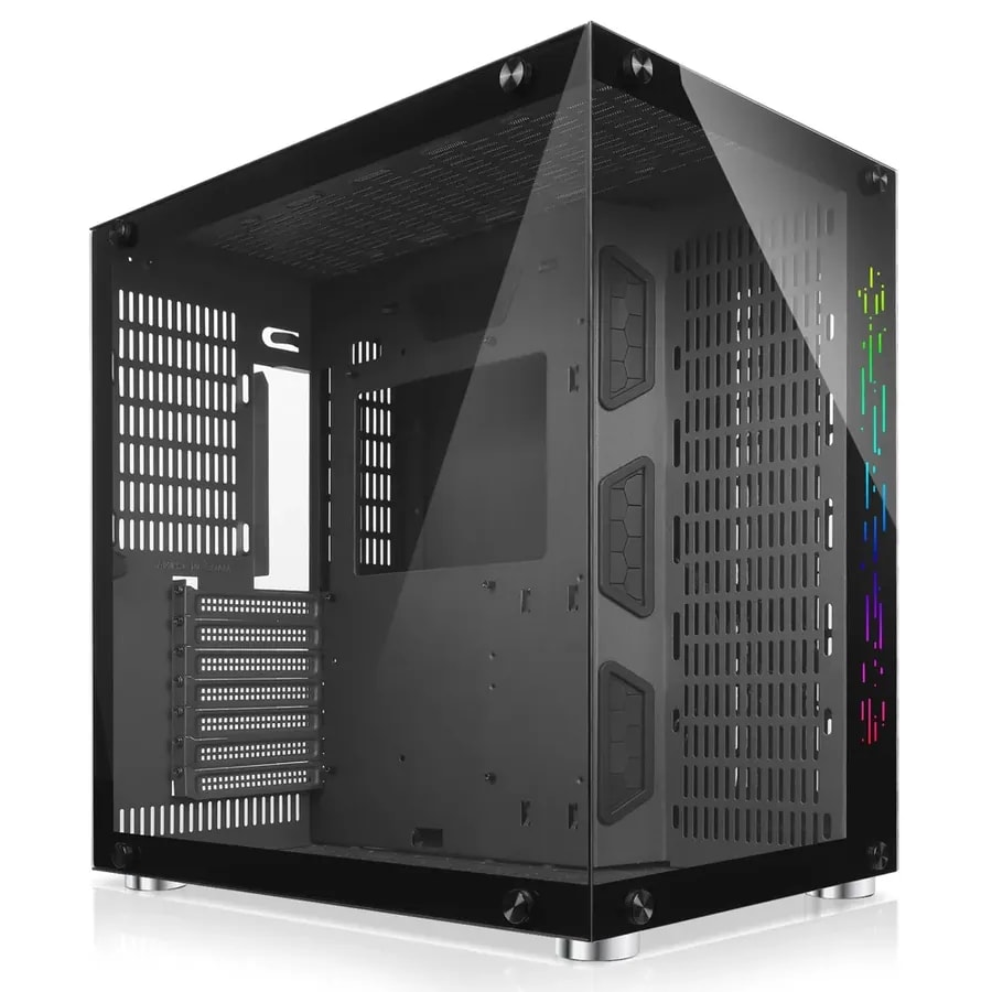 Case Gamamex Precision 2 WH ATX USB-C/3,0/2,0 Fan Post. 1*12CM ARGB + Coc 14CM, Lat. Vidrio Temp Y