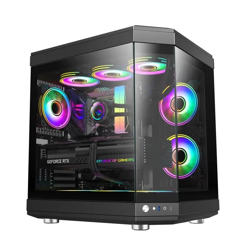 Case GAMEMAX Vista Mw WH M-ATX USB 3.0/2.0 Fan Opcionales (chasis Lat. 2*12CM, Post. 1*12CM, Sup.