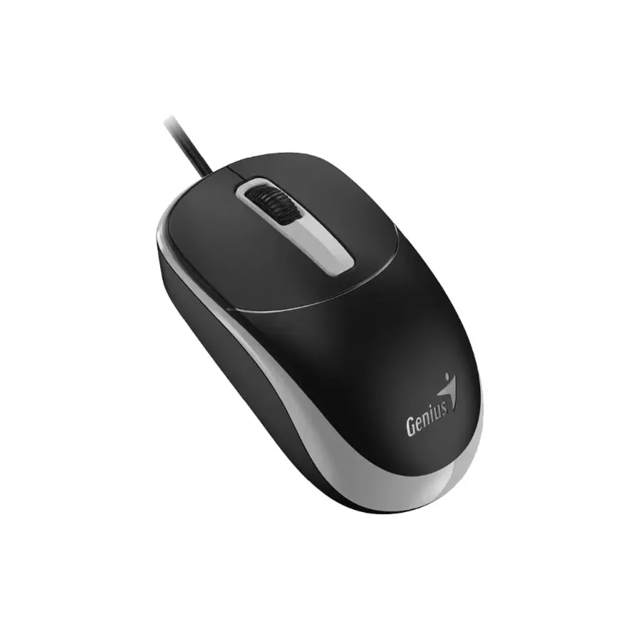 Mouse Genius DX-123 Negro/gris Usb-c 3 Bot. 1200 Dpi