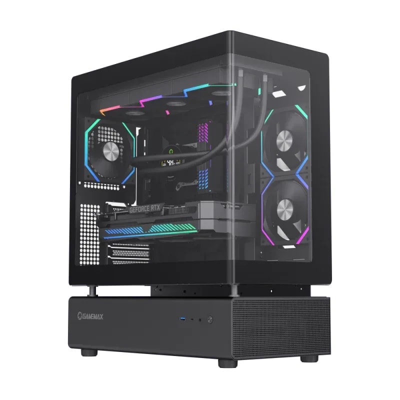 Case GAMEMAX N80 BK ATX USB-C/3.0 Fan ARGB (post 1*12CM, Chasis 2*12CM, Infe. 3*12CM) Diseño