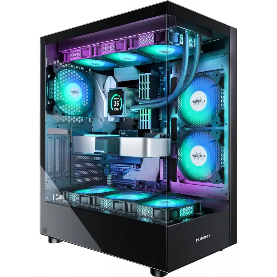 Case Gamamex Destroyer Tgw WH M-ATX USB 3.0/2.0 Fan ARGB (front 3*12CM, Post 1*12CM) Lat. Y Front