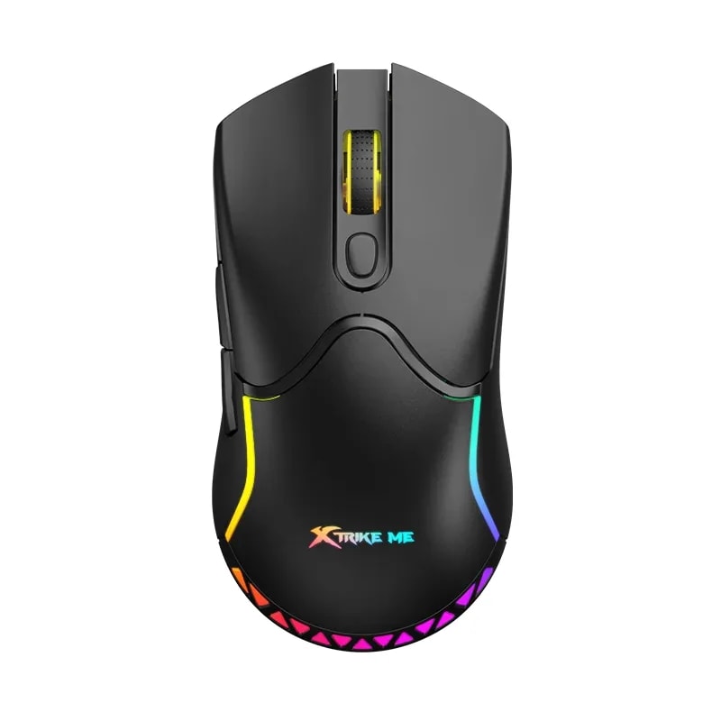 Mouse Xtrike Me GW-610 BK Dual (cable Usb-c + 2.4GHZ) 7 Bot. Dpi 8000 Efecto RGB Bat. 500MAH