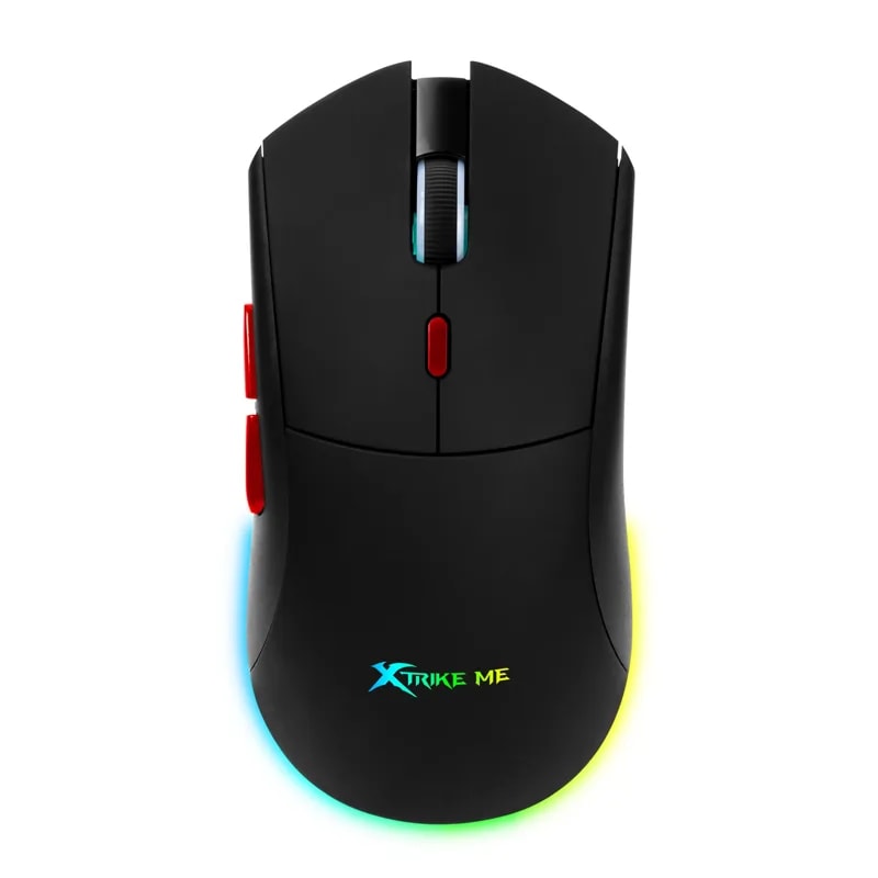 Mouse Xtrike Me GW-613 Tri Mode (2.4GHZ + BT 5.4 + Usb-c) 6 Bot. Dpi 10,000 RGB Multicolor Bat.