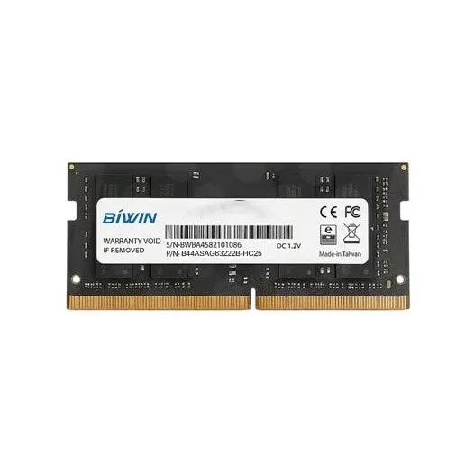 Memoria RAM 16GB DDR4 3200MHZ Biwin Sodimm B44ASAG63222B-HC25