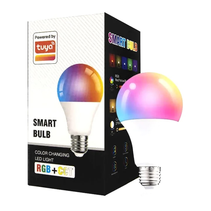 Foco LED Smart WIFI 015B 110V 9W Multicolor RGB 2700K- 6500K, Programacion Horarios, Intensidad