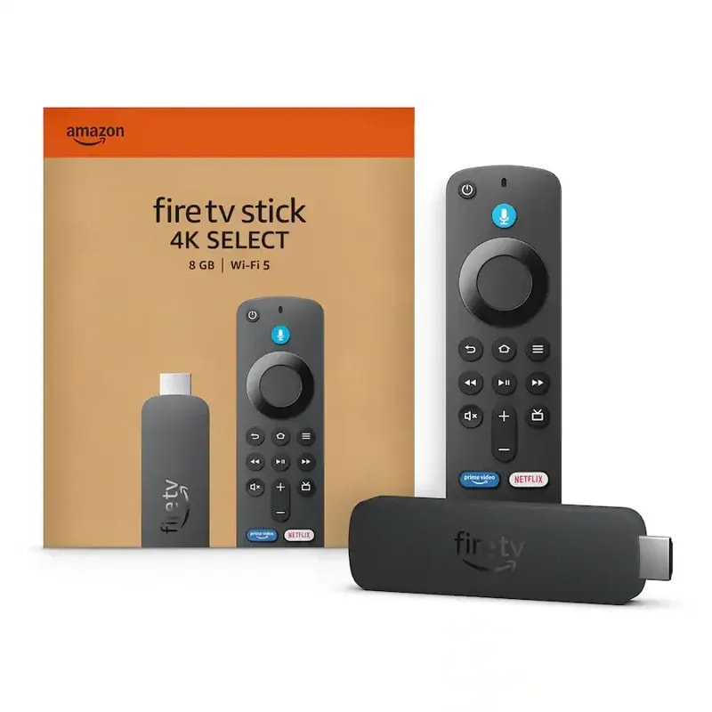 Adaptador Amazon Fire TV Stick 4K Select Alexa HDR10+ Dolby Atmos Smart Home 8GB Alm WIFI 5