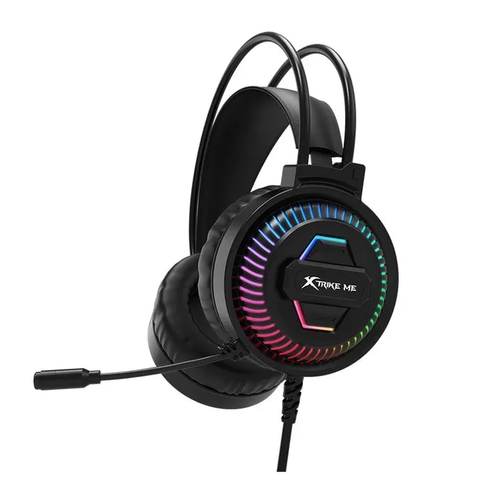 Headphone Xtrike Me GH-510 BK Microfono RGB Estatico Interfaz USB