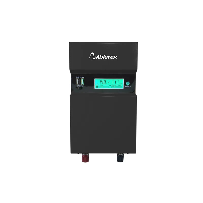 Inversor Ablerex AB-BNINV-1000 / 1000VA / 500W / 120V / 4 Tomas / 2 USB 5V 3AH
