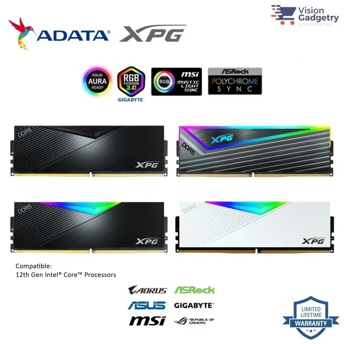 RAM Adata U-dimm XPG Lancer 16GB DDR5 5600MT / S CL46 White