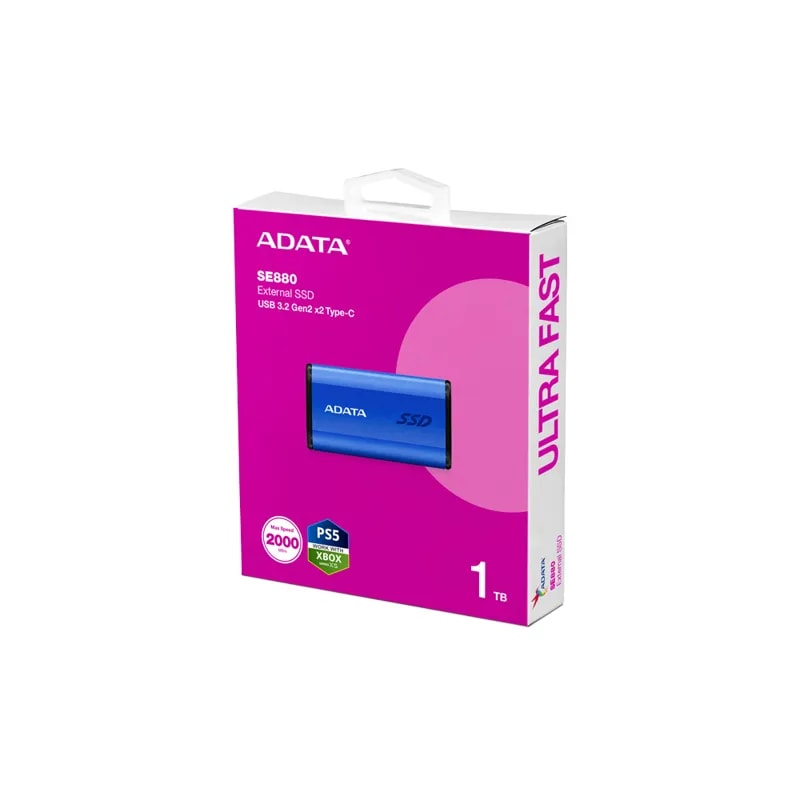 SSD Adata Elite SE880 Blue 1TB 2000 / 2000 USB Tipo C Compatible Consolas De Juegos