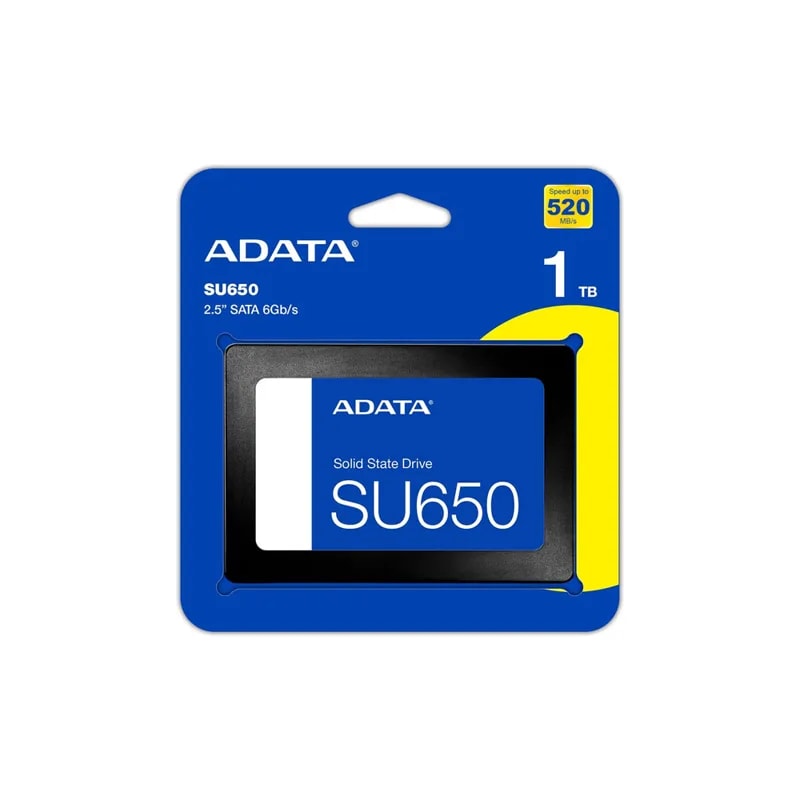 SSD Adata SU650 1TB 2.5 3D Nand 520 / 450
