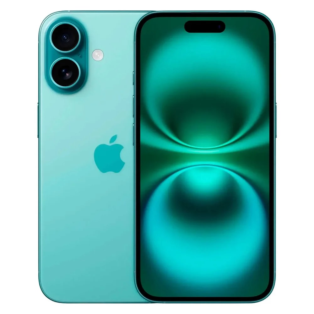 Celular Apple iPhone 16 128GB alm. Trasera 48MP Frontal 12MP 6.1 pulg Teal