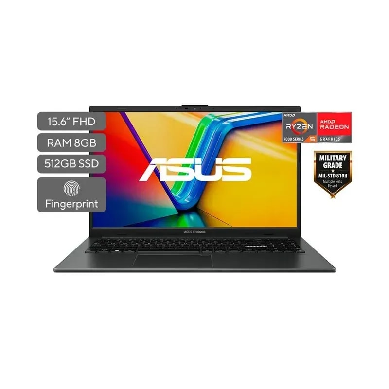 Computador ASUS Portatil E1504FA-WS51 R5 7520U 8GB RAM 512GB SSD 15.6 FHD Black M