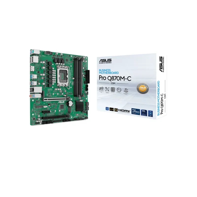 Mainboard ASUS PRO Q870M-C-CSM LGA1851 Micro ATX 4 Slots DDR5 2XHDMI 2XDP 90MB1KEP-M0EAYC