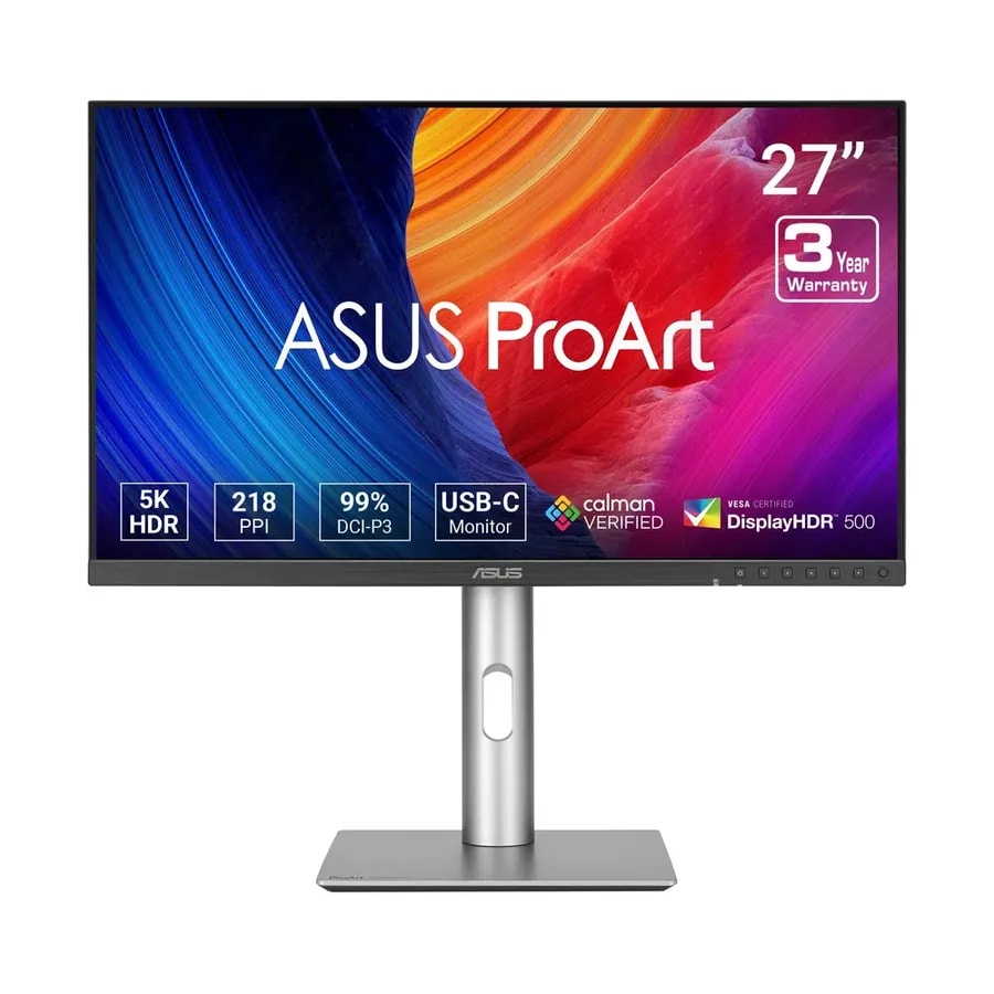 Monitor ASUS PA27JCV Profesional Proart 27 pulg IPS 5K 5120X2880 DCI-P3 D-port HDMI