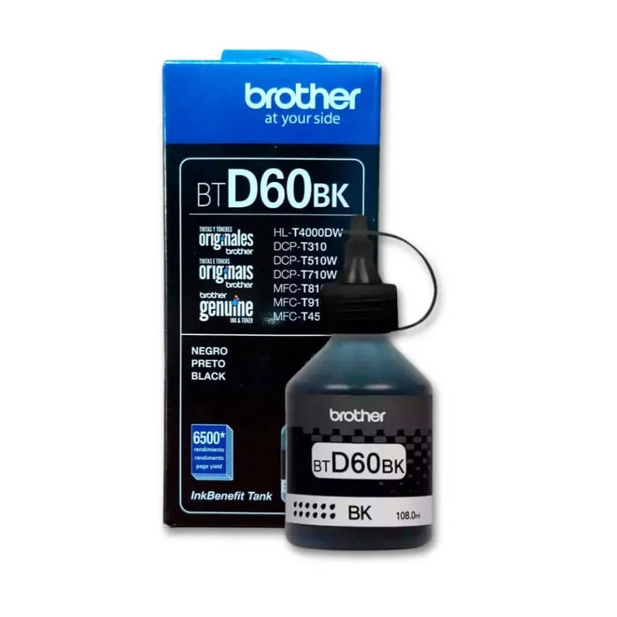 Brother Negro BTD DCP-T220 T420W T820DW MFC-T920DW 7500 PAG BTD100BK