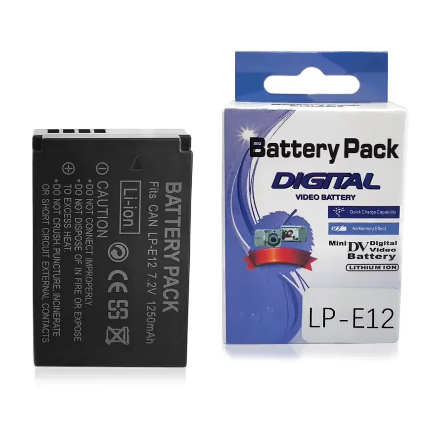 Cámara Canon Paquete De Batería LP-E12