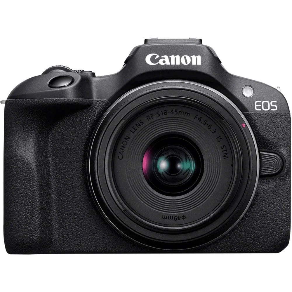 Cámara Canon Mirrorless EOS R100 18-45 Isstm 24MP / 4K / Incluye Lente Rf-s 18-45 MM F / 4.5-6.3 IS