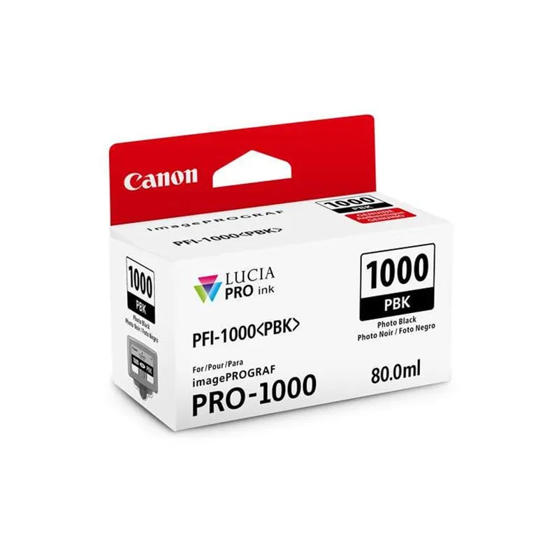 Tinta PFI-1000 Negro 80ML Imageprograf PRO-1000