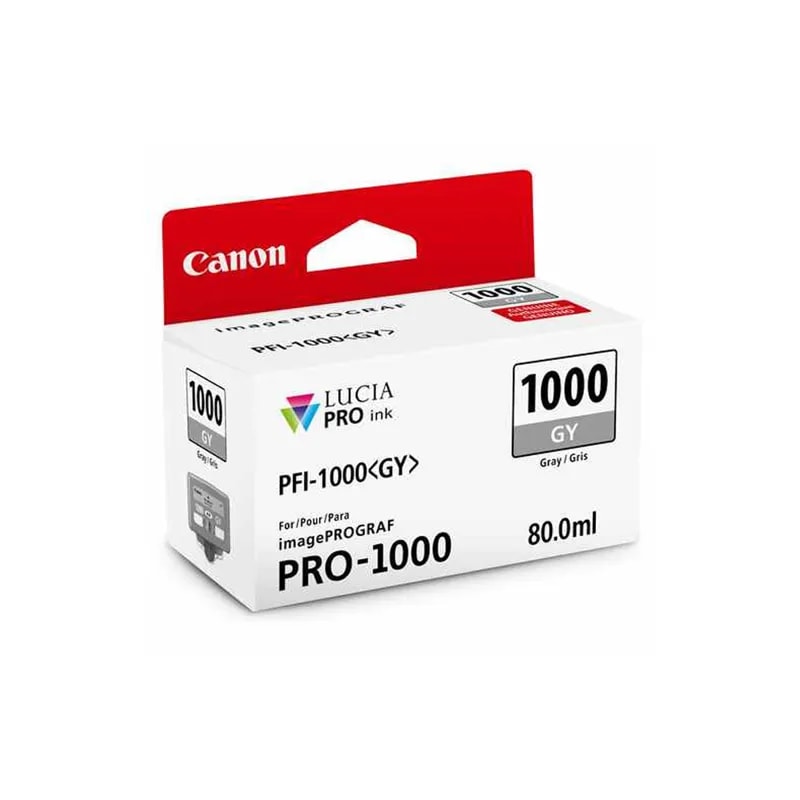 Tinta PFI-1000 Gris Original 80ML Imageprograf PRO-1000