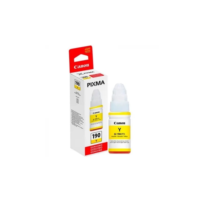 Botella Canon GI190 Amarillo GI1100 / 2100 / 3100 7000 PAG GI190Y