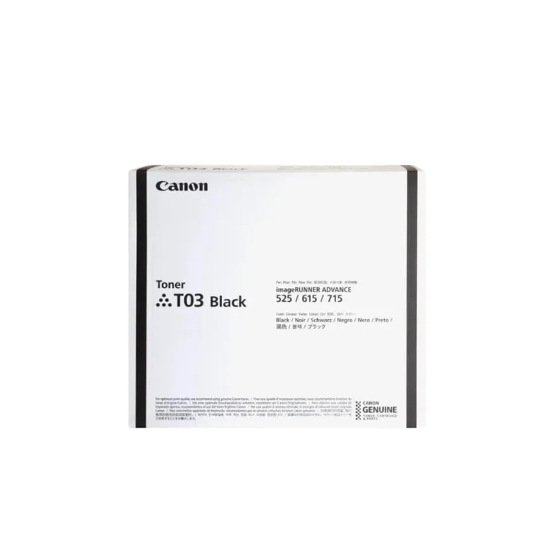 Toner Canon T03 Negro Rendimiento 51500 Paginas IRA 527IF
