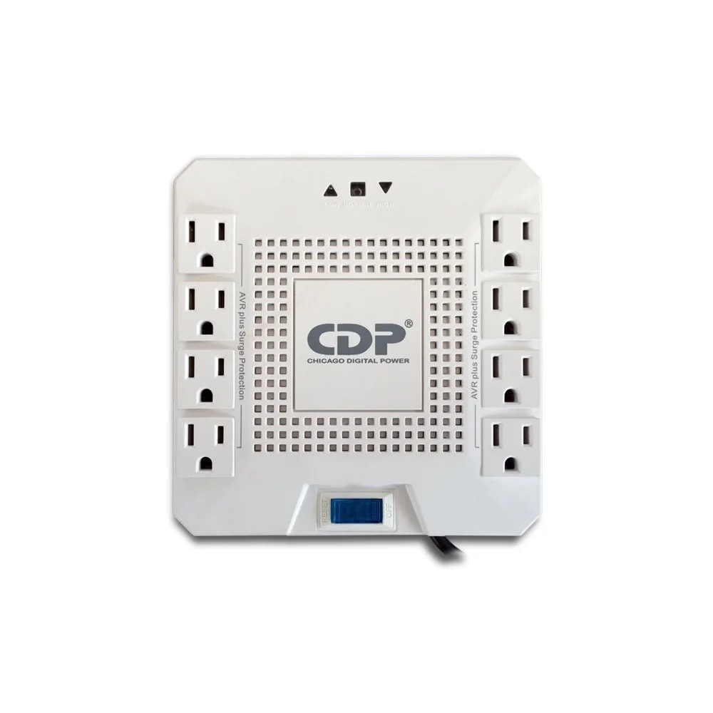 Regulador CDP Regulador Voltaje CDP R-AVR1808 1800VA / 1000W / E / S 120V / 8 Salidas