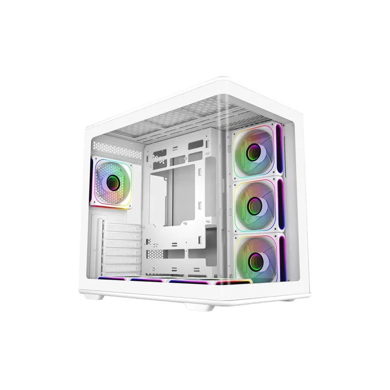Case Cooler Master MID Tower Elite 600 White 1X120MM ARGB Rear 3X120MM Side Mount