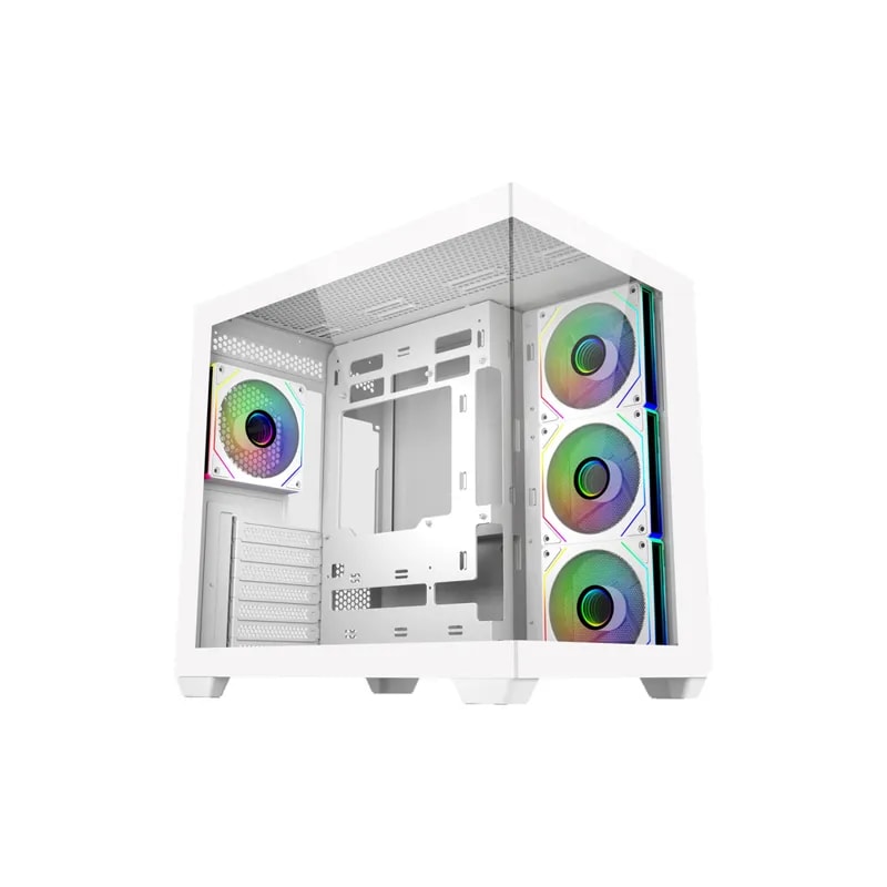 Case Cooler Master MID Tower ELITE681 White 1X120MM ARGB 3X120MM Side Mount 1XUSB Type C